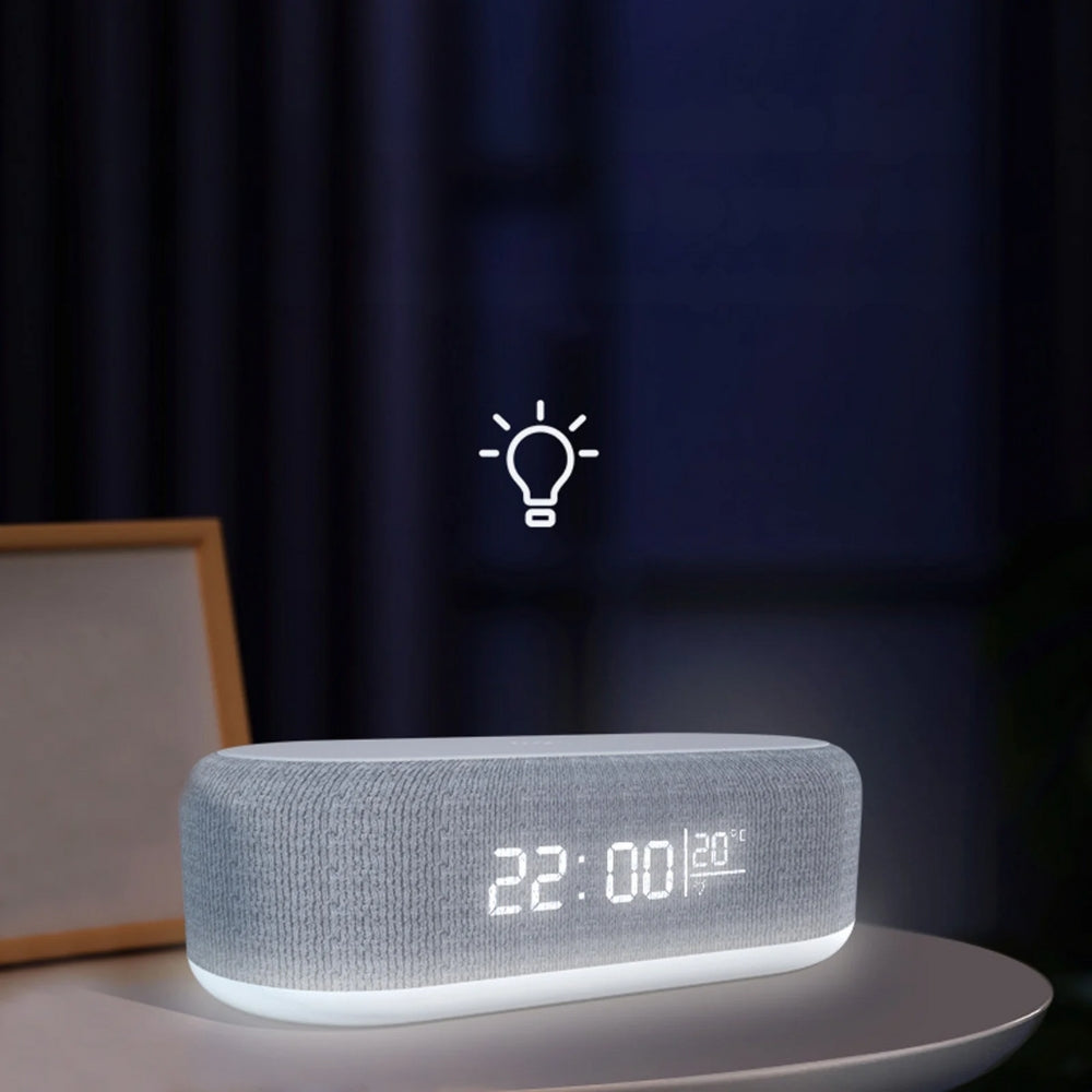 Wireless Charging Alarm Clock with LED Display and Night Light_2