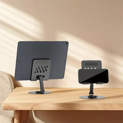 360 Tablet Desk Mobile Phone Holder Stand Foldable Aluminum Tablet Stand_3