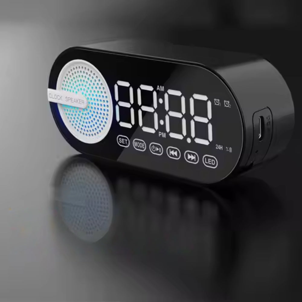 RGB Bluetooth Speaker Alarm Clock with TWS and Large Display_3