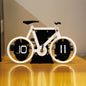 Creative Bicycle Flip Clock Household Desk Decorative Seat Clock