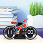 Creative Bicycle Flip Clock Household Desk Decorative Seat Clock