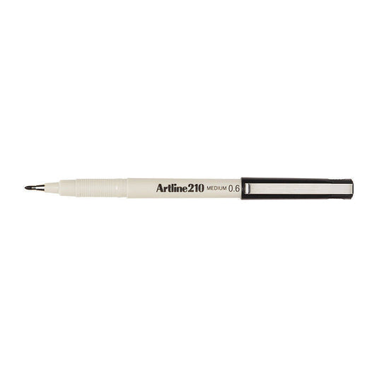 Artline 210 Pen 0.6mm Blk Bx12