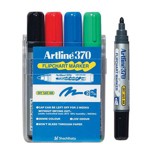 Artline 370 FChrt Mkr Ast Wlt4