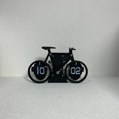 Creative Bicycle Flip Clock Household Desk Decorative Seat Clock